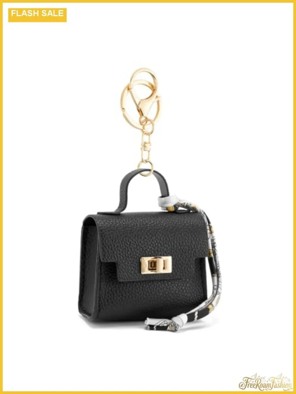 PU Leather Mini Backpack Keychain Coin Purse Twist-lock Change Pouch for Key